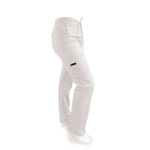 Pantalon Modelo Cargo Elasticado Antifluido Blanco