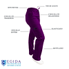 Pantalon Modelo Cargo Elasticado Antifluido Morado