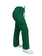 Pantalon Modelo Cargo Elasticado Antifluido Verde Botella - Miniatura 1
