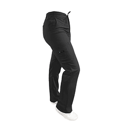 Pantalon Modelo Cargo Elasticado Antifluido Gris Marengo