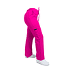 Pantalon Modelo Cargo Elasticado Antifluido Fucsia