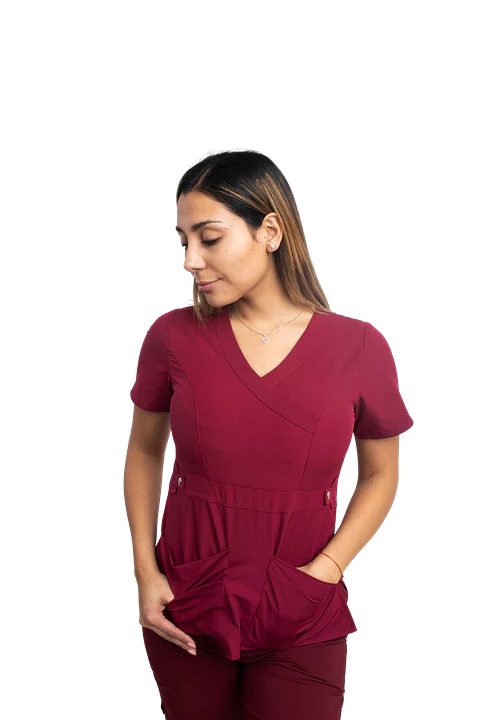 Blusa Cargo Burdeo - Tela Elasticada VENUS NUEVO