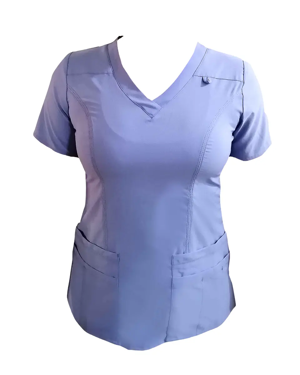Blusa Elasticada Modelo Freya Celeste 1