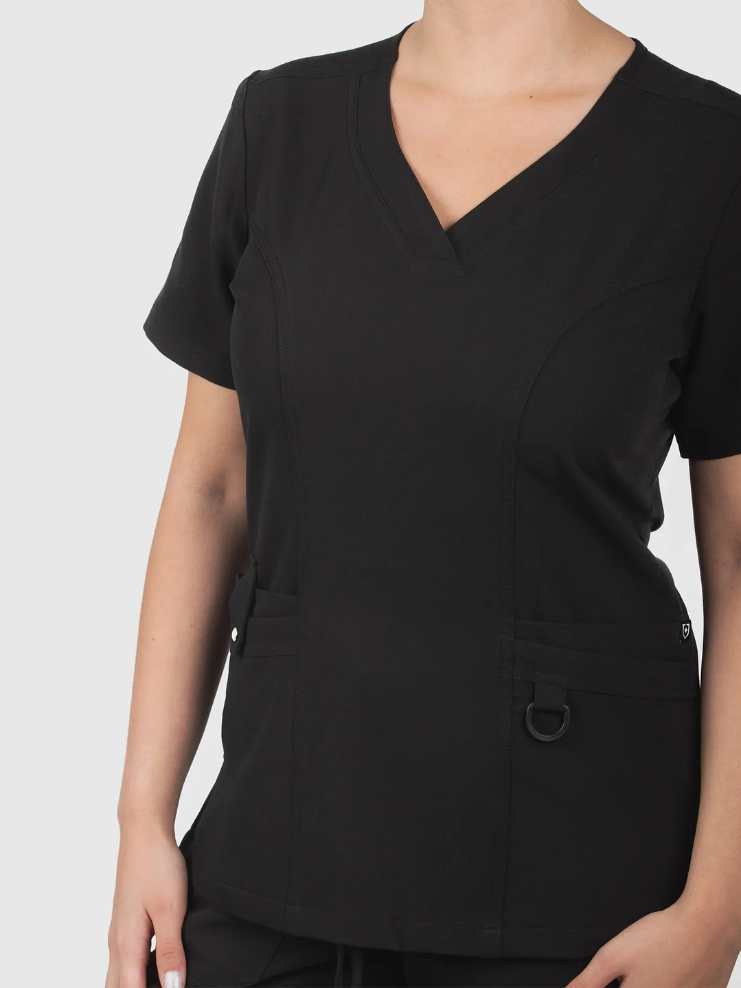 Blusa Clínica Modelo HANA Negro  3