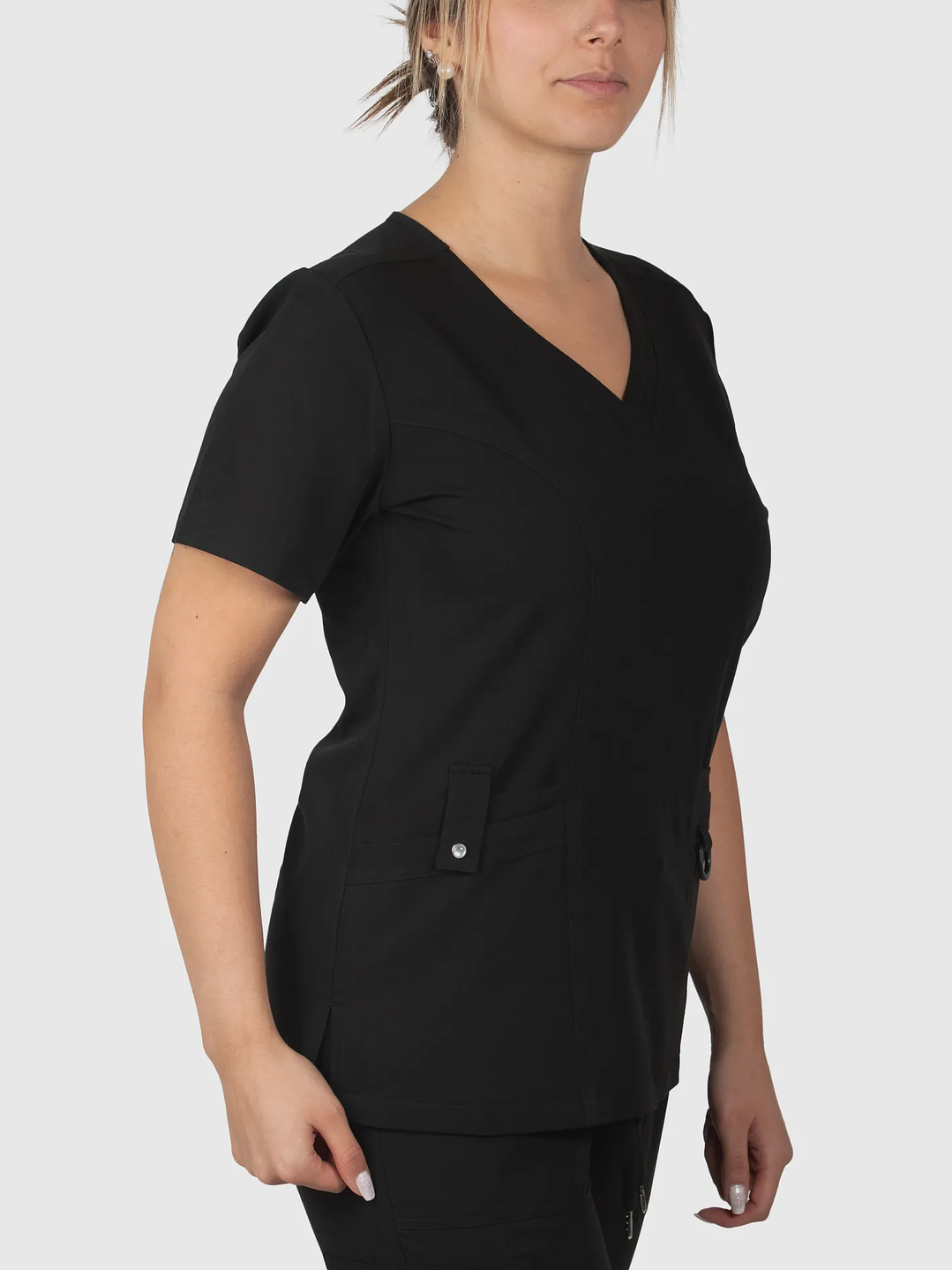 Blusa Clínica Modelo HANA Negro  4