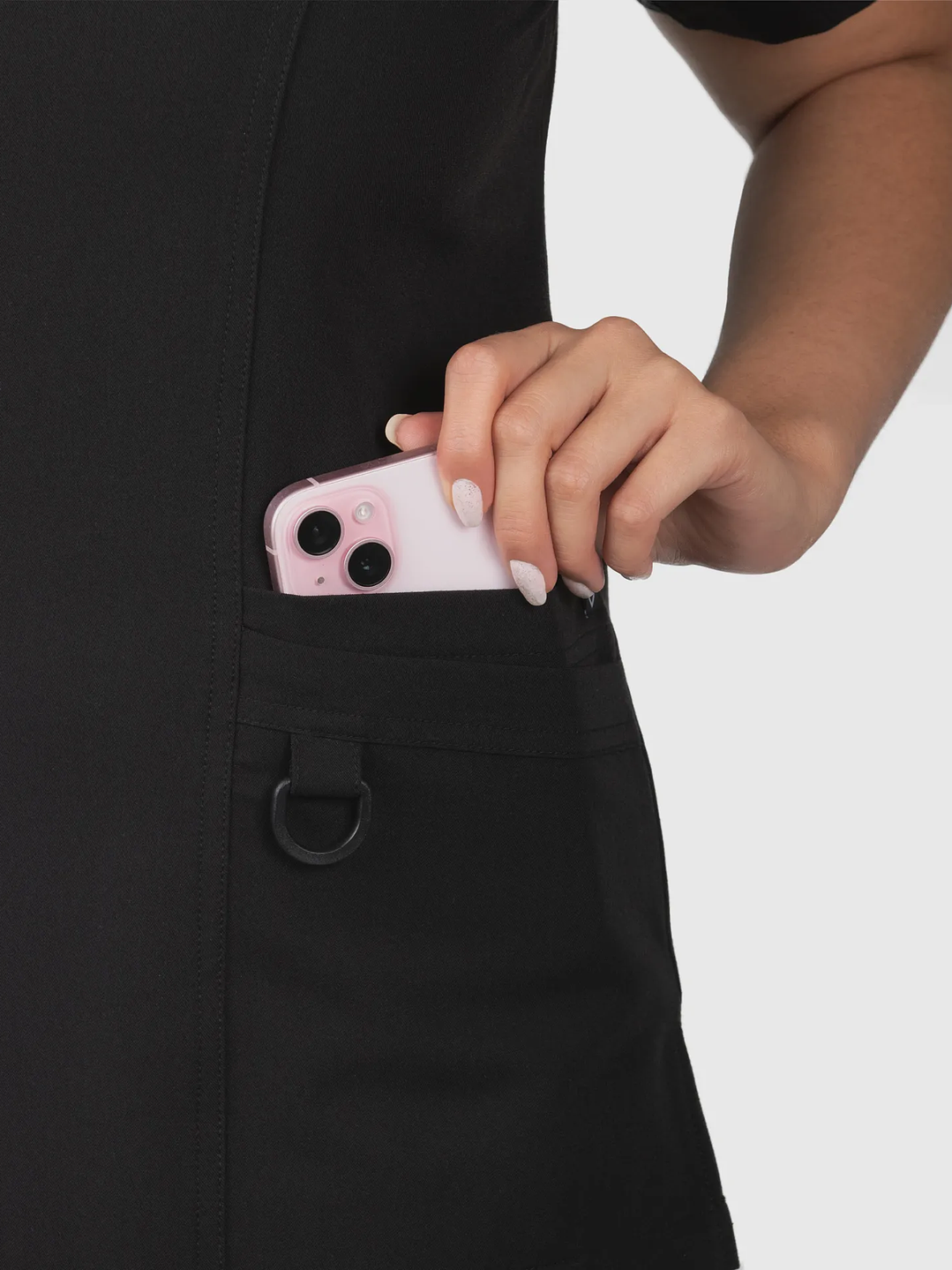 Blusa Clínica Modelo HANA Negro  6