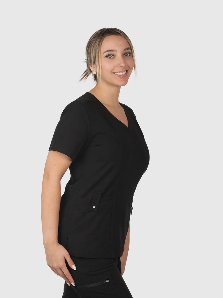 Blusa Clínica Modelo HANA Negro  1