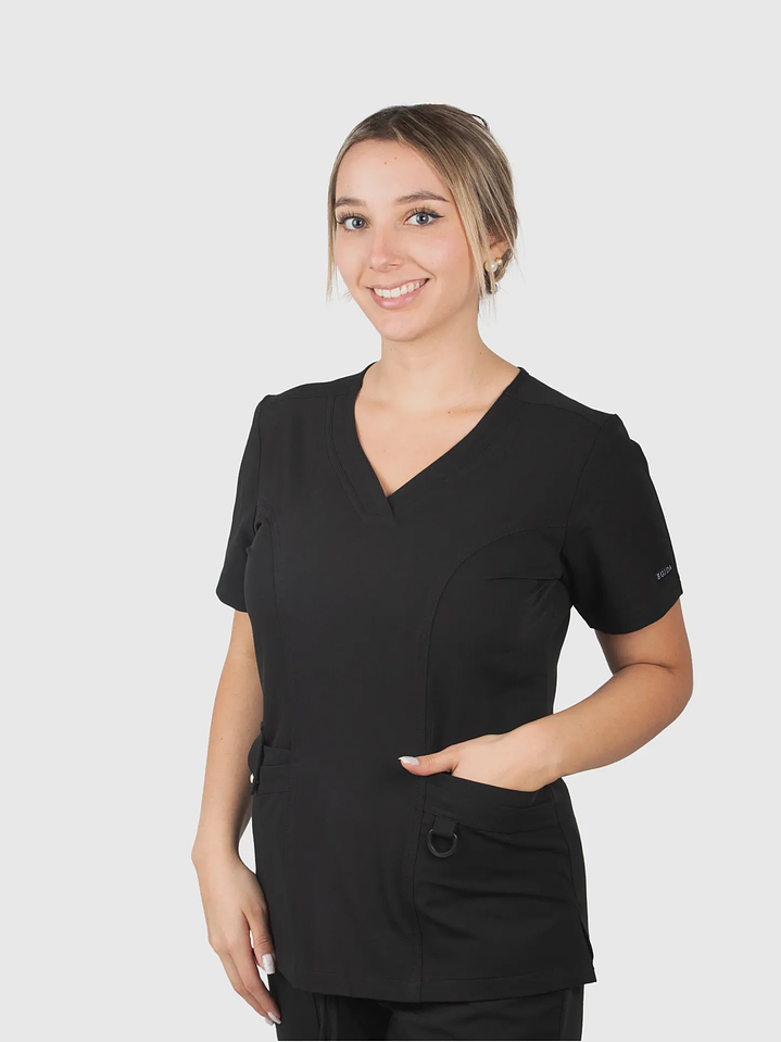 Blusa Clínica Modelo HANA Negro  8