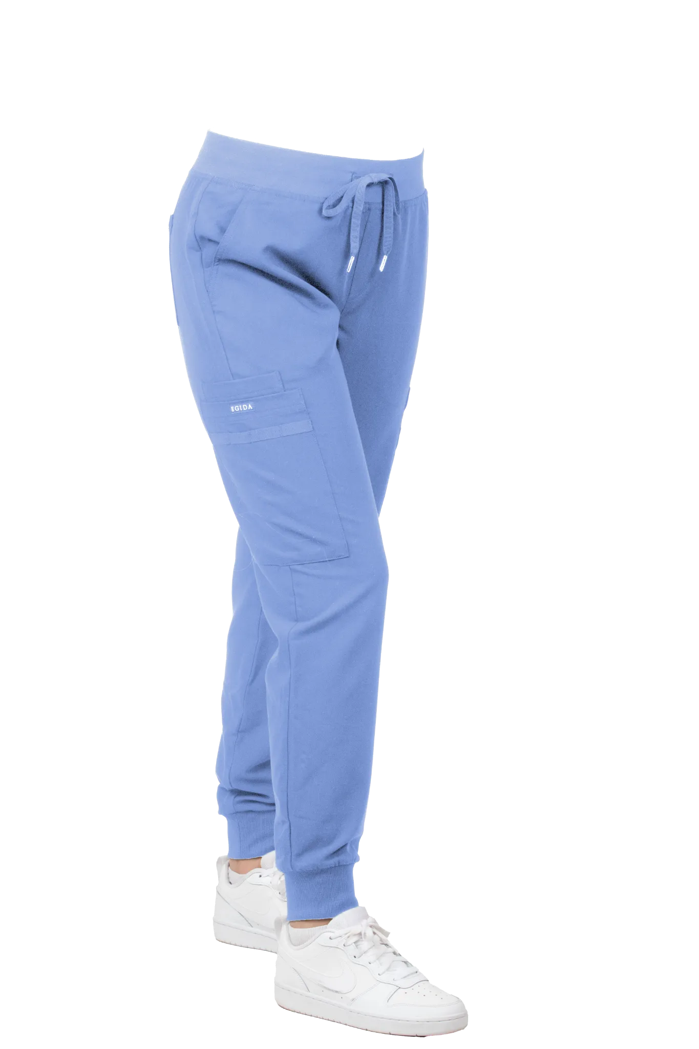 Pantalón Jogger Celeste Antifluido Mujer con Bolsillos