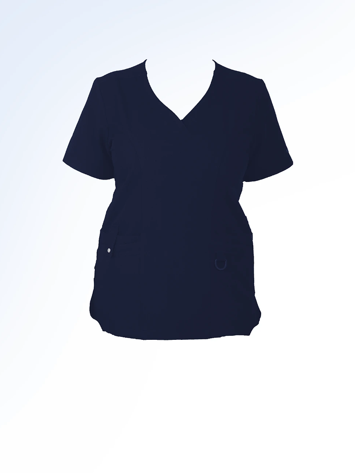 Blusa Clínica Modelo HANA Azul Marino 2