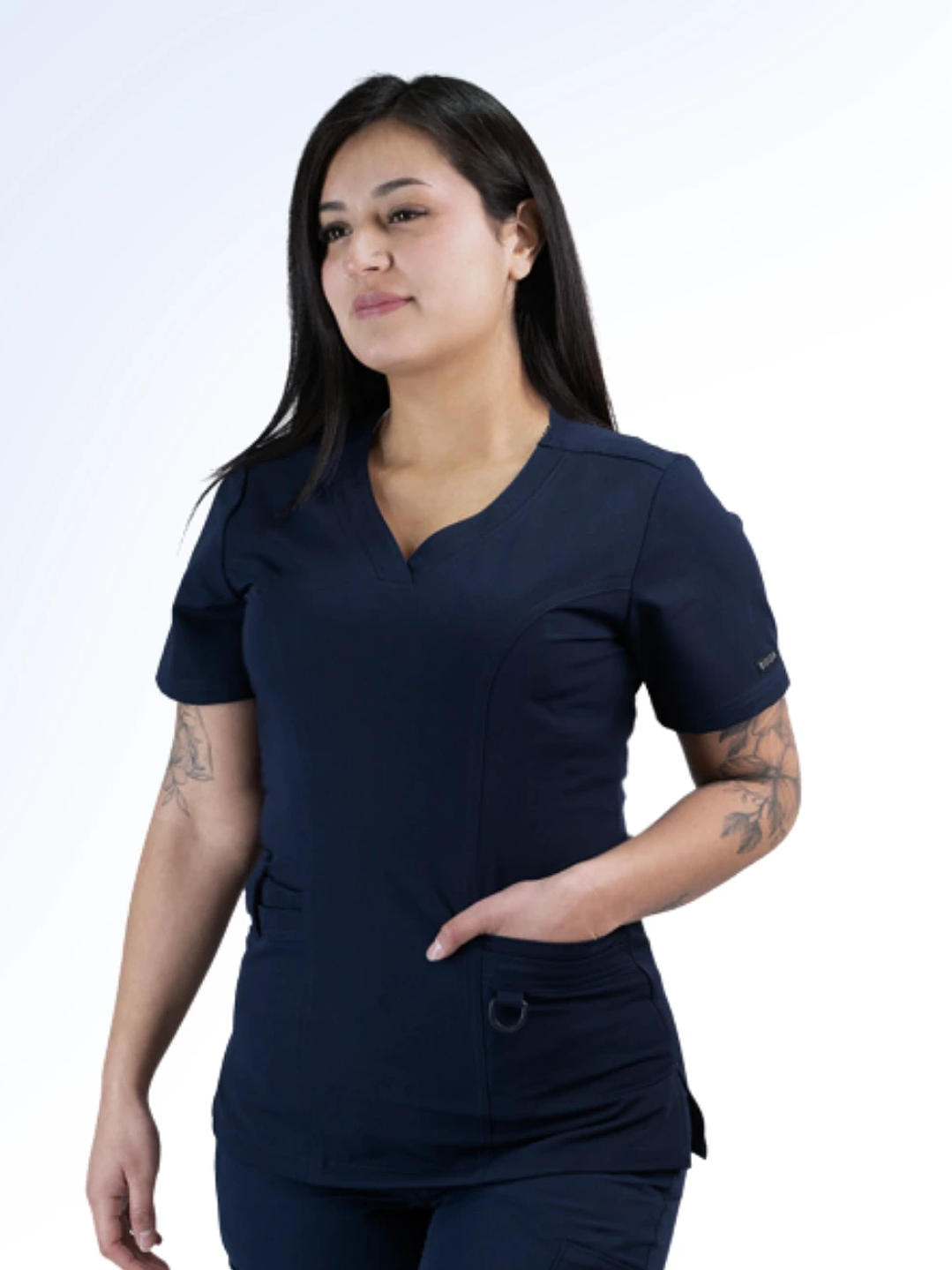 Blusa Clínica Modelo HANA Azul Marino 1