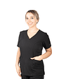 Conjunto Clinico Hana Negro  (Blusa + Pantalon Recto) - Miniatura 2