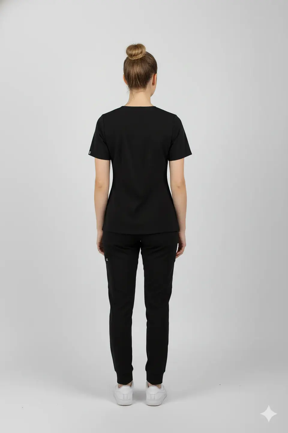 Conjunto Clinico Hana Negro  (Blusa + Pantalon Recto) 9