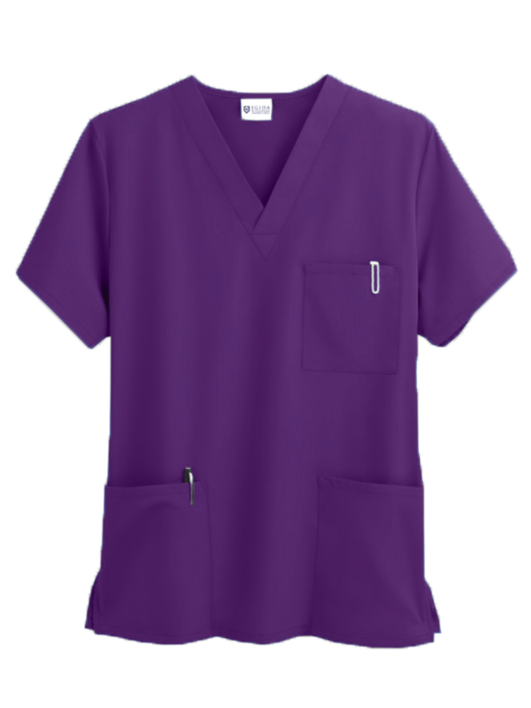 Conjunto Clínico Hombre Morado – Polera Médica y Pantalón Cargo 3