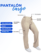 Conjunto Beige Elasticado Antifluido Cargo - Miniatura 5