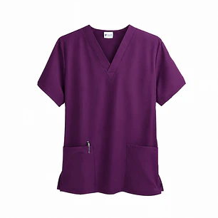 Polera Clínica Antifluido Hombre Morada 