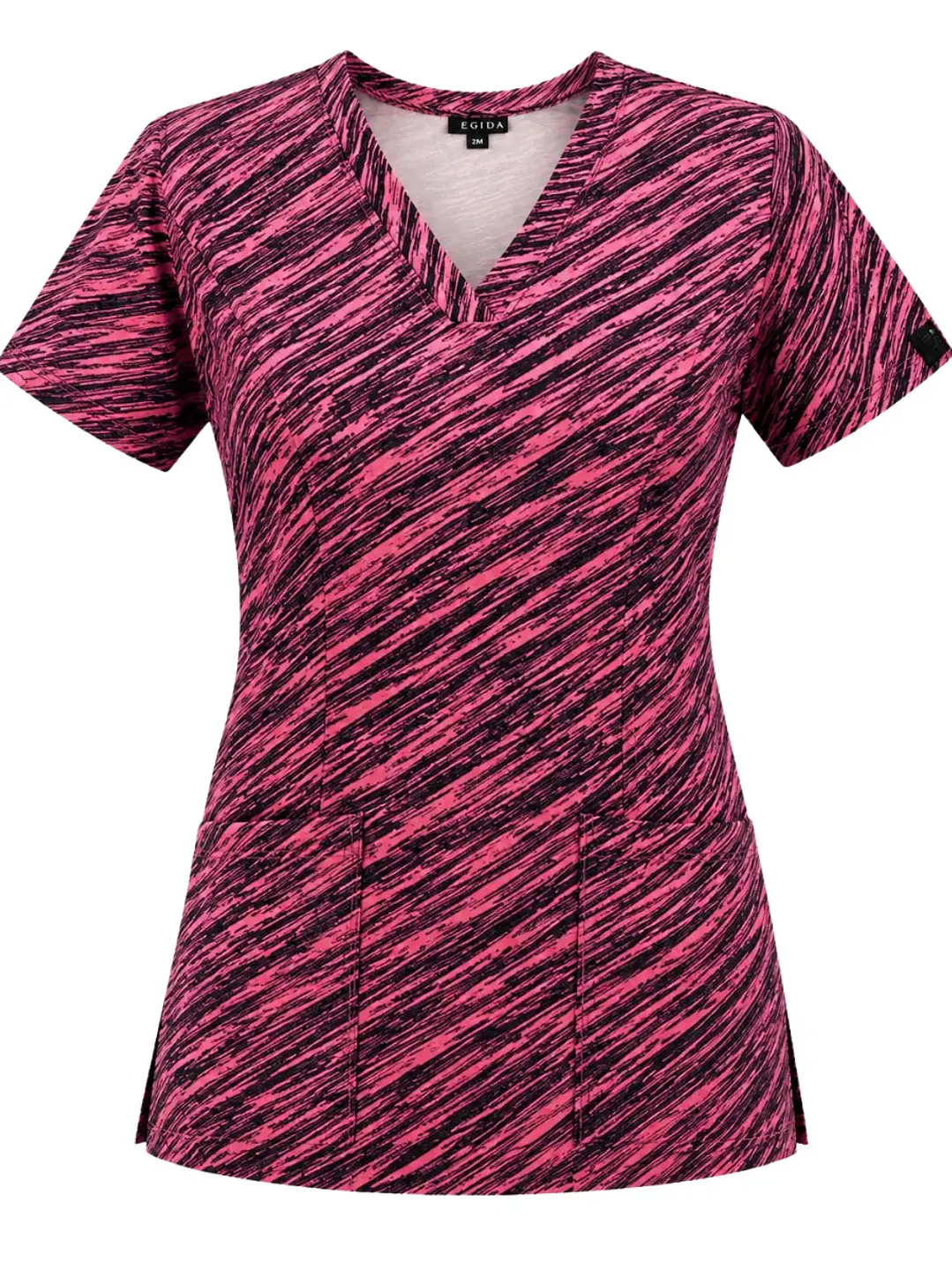 Blusa Clínica Premium Amaranto Salvaje Lycra Spandex  2