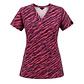 Blusa Clínica Premium Amaranto Salvaje Lycra Spandex  - Miniatura 2