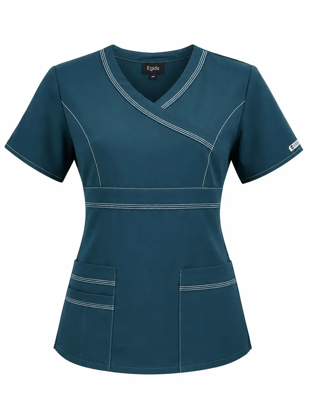 Blusa Clínica Modelo Cargo Verde Petróleo  2