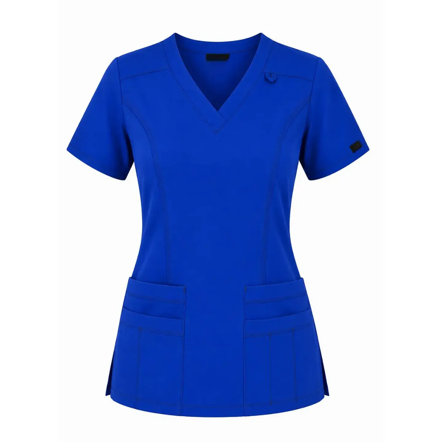 Blusa Elasticada Modelo Freya Azul Rey con hilo calipso 3