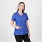 Blusa Clínica Estampada Corazones Multicolores | Égida Uniformes - Miniatura 2
