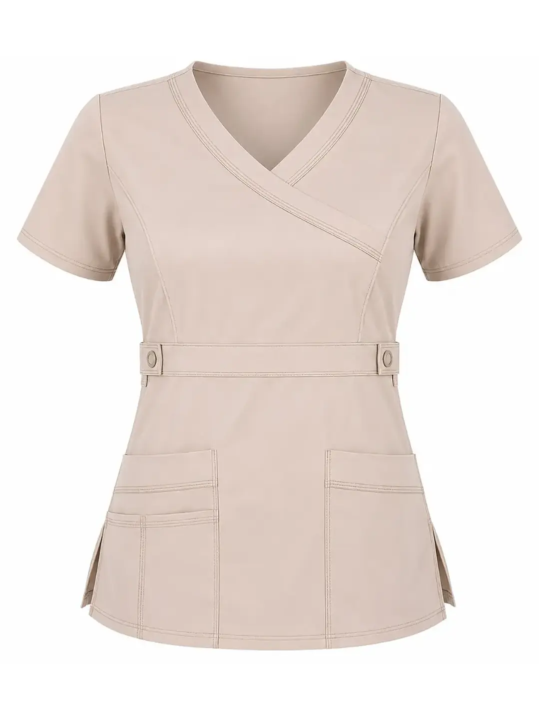 Conjunto Clínico Beige Mujer Antifluido Premium | Égida 4