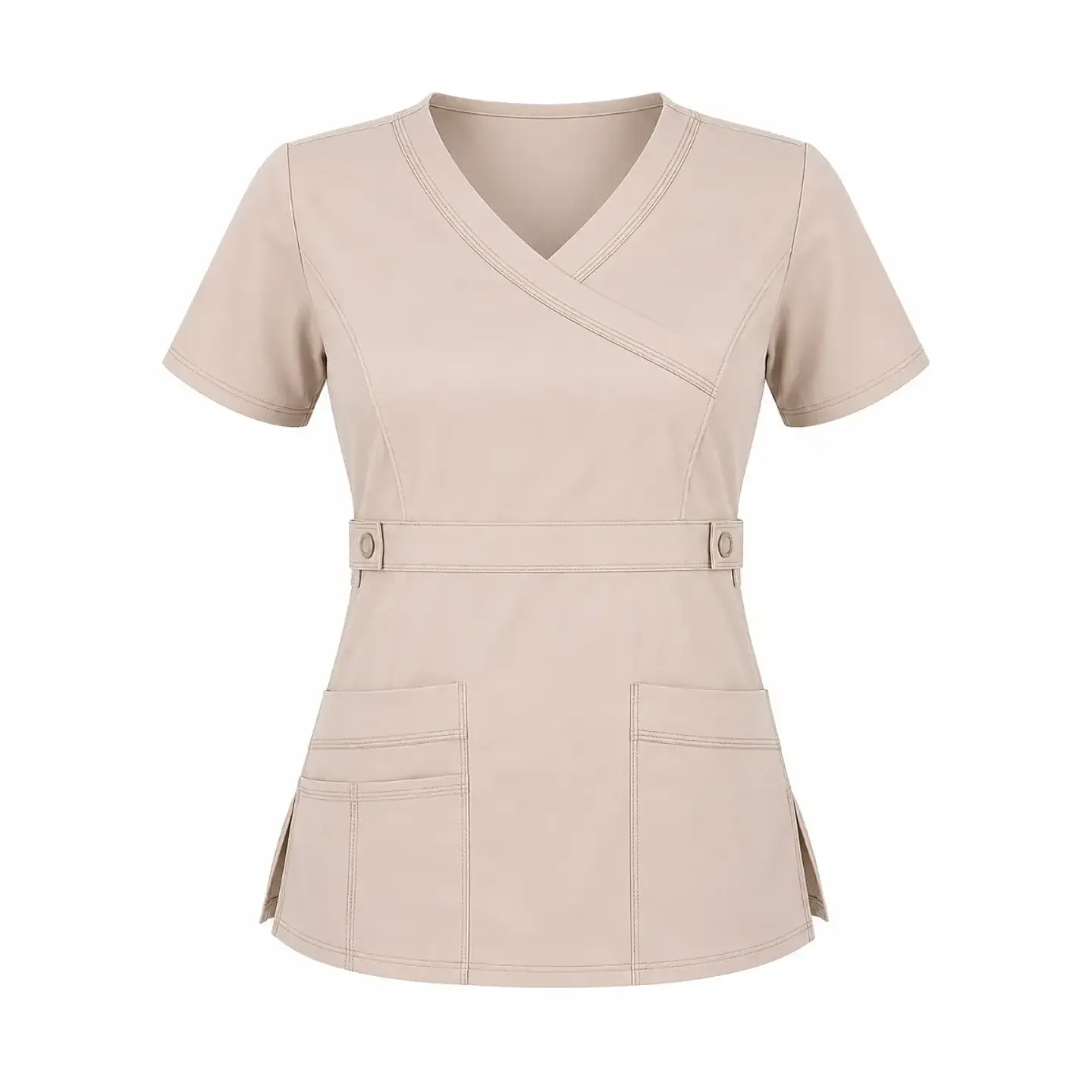 Conjunto Clínico Beige Mujer Antifluido Premium | Égida 4