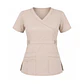 Conjunto Clínico Beige Mujer Antifluido Premium | Égida - Miniatura 4