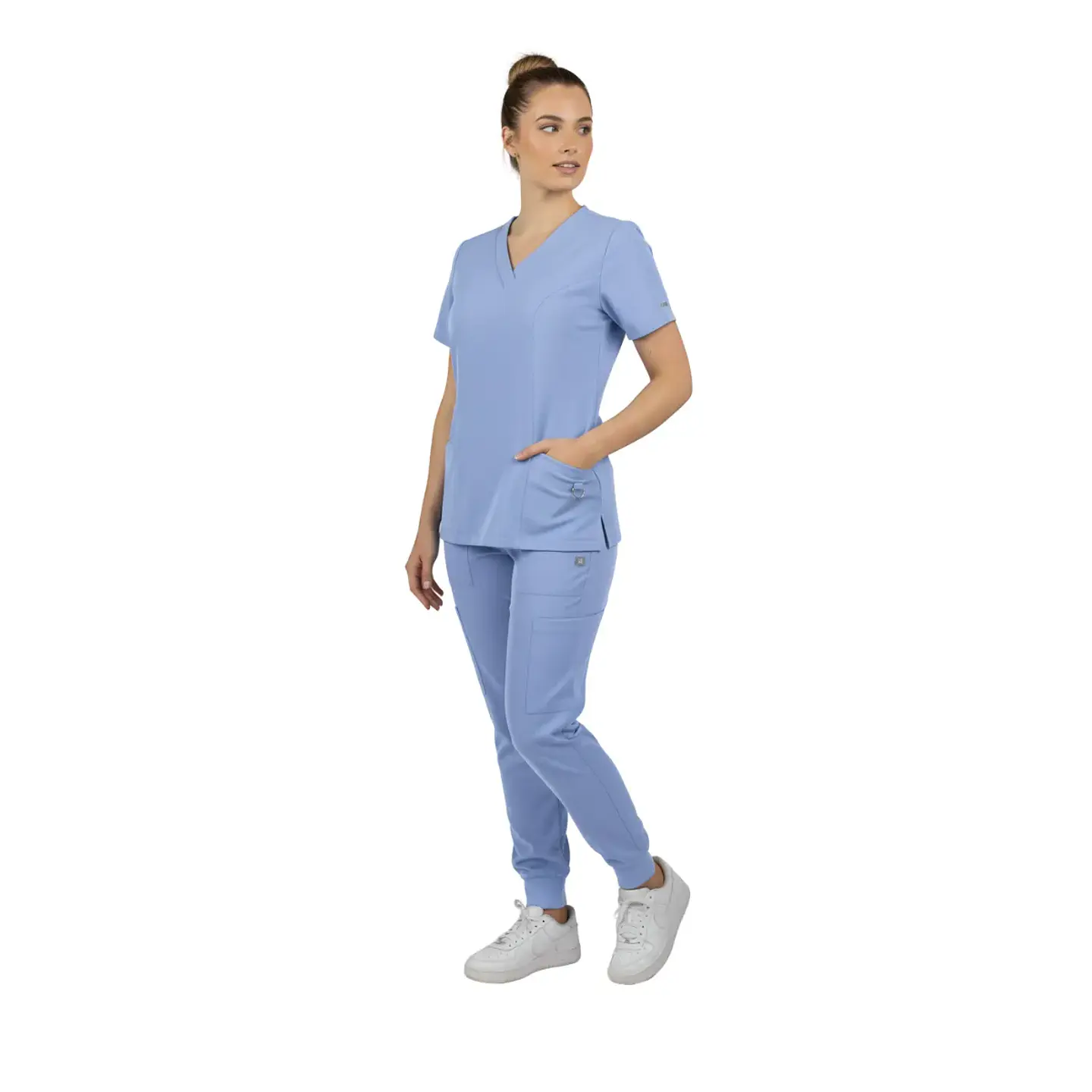 Conjunto Clínico Celeste Ceil Blue con Jogger Aesthetic | Égida 6