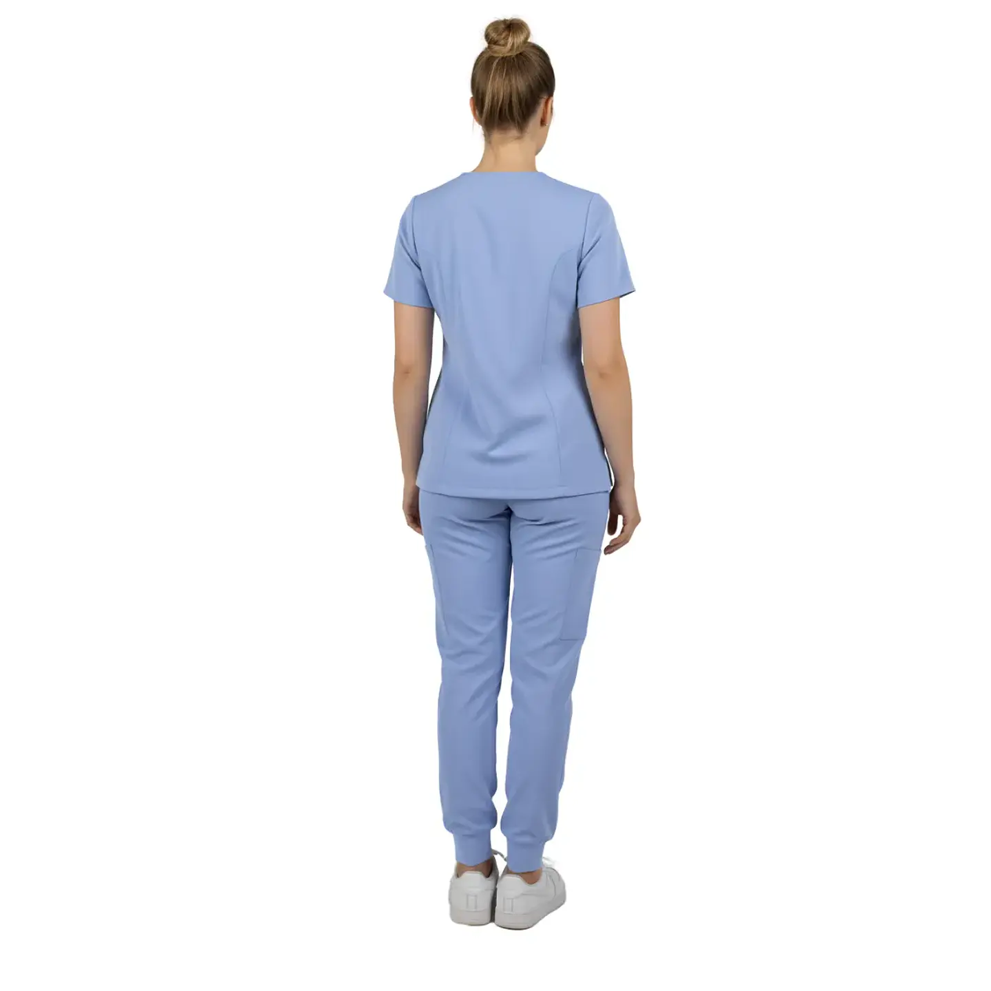 Conjunto Clínico Celeste Ceil Blue con Jogger Aesthetic | Égida 7