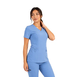 Blusa Clínica Modelo HANA Celeste - Ceil Blue