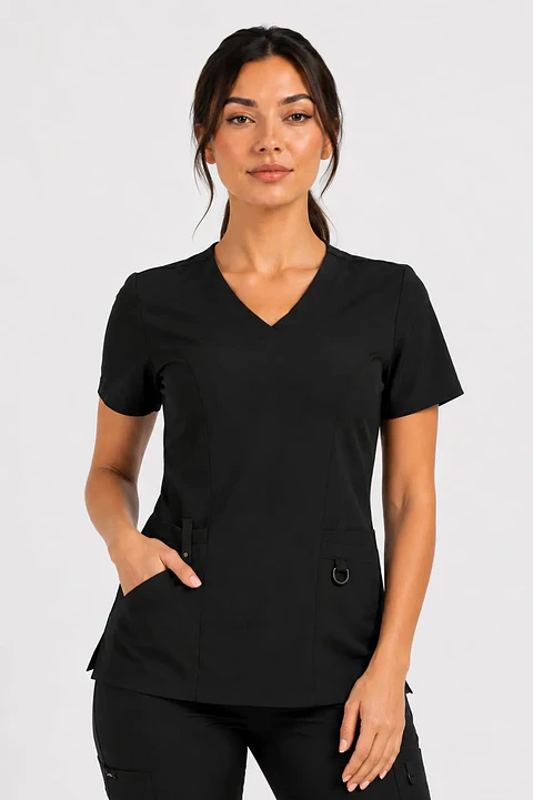Blusa Clínica Modelo HANA Negro 