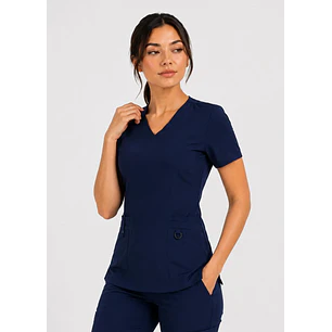 Blusa Clínica Modelo HANA Azul Marino