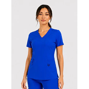 Blusa Clínica Modelo HANA Azul Rey