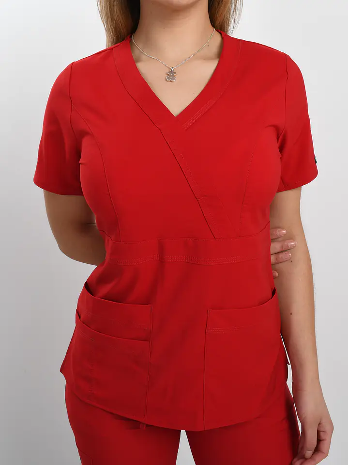 Blusa Clínica Rojo – Modelo Venus 2