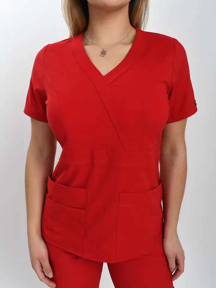 Blusa Clínica Rojo – Modelo Venus 4