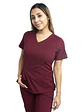 Blusa Clínica Mujer Morado con Corte Asimétrico | Modelo Aurora - Miniatura 1
