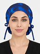 Gorro Clínico Quirúrgico Premium de Tela Elástica con Botones – Azul Rey - Miniatura 2
