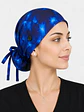 Gorro Clínico Quirúrgico Premium de Tela Elástica con Botones – Azul Rey - Miniatura 3