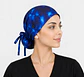 Gorro Clínico Quirúrgico Premium de Tela Elástica con Botones – Azul Rey - Miniatura 3