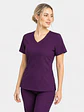 Blusa Clínica Mujer Morado con Corte Asimétrico | Modelo Aurora - Miniatura 1