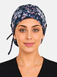 Gorro Médico Estampado Galaxia para Mujer con Botón - Miniatura 3