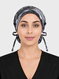 Gorro Médico Estampado Nebulusa Gris para Mujer con Botón - Miniatura 2