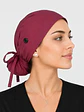 Gorro Quirúrgico Elástico con Botones para Mascarilla – Premium burdeo - Miniatura 2