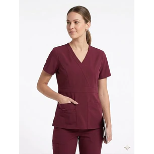 Blusa Modelo Venus Burdeo oscuro - Tela Elasticada Antifluido 