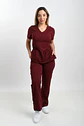 Conjunto Clínico Cargo Premium Antifluido Mujer – Burdeo - Miniatura 1