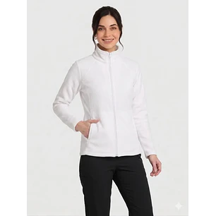 Chaquetilla de Micropolar Clínico Premium Mujer – Blanco