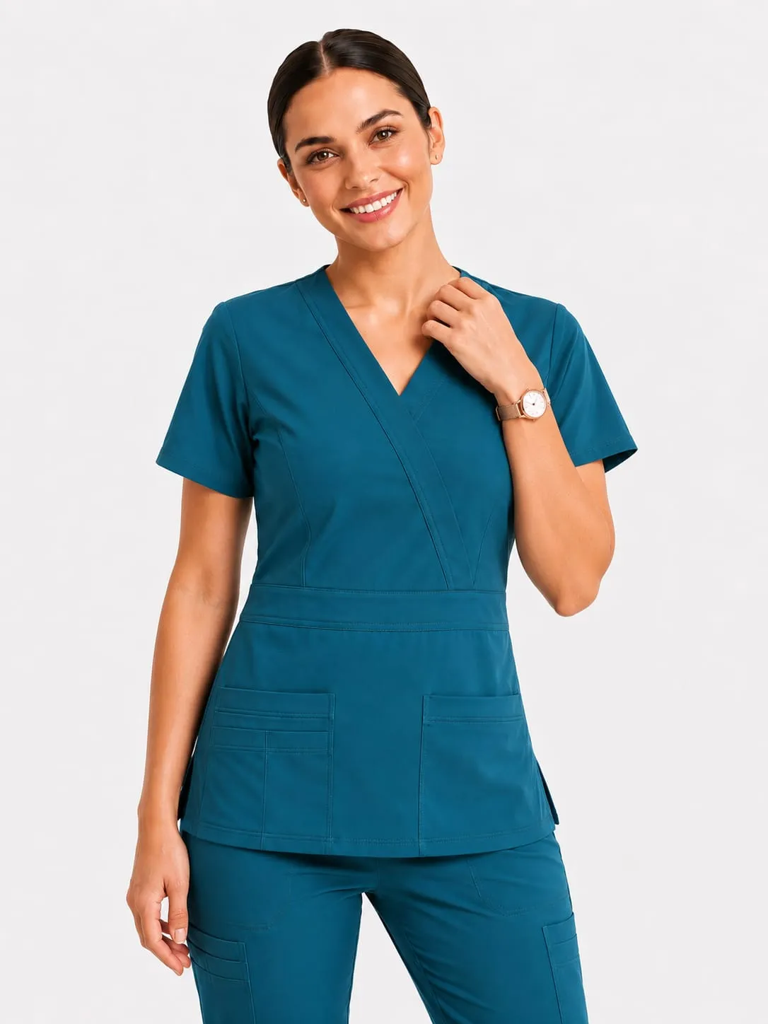 Blusa Clínica Verde Petroleo – Modelo Venus