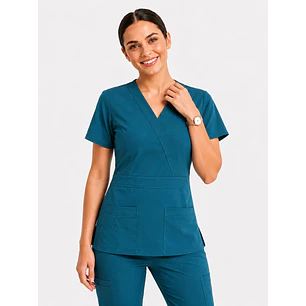 Blusa Clínica Verde Petroleo – Modelo Venus 