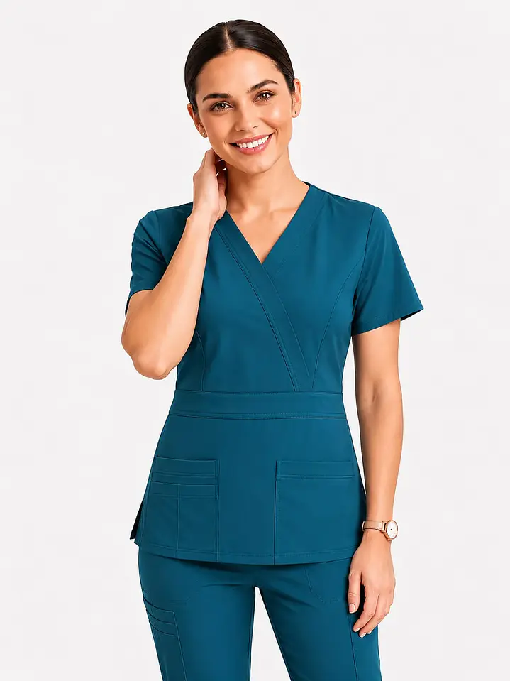 Blusa Clínica Verde Petroleo – Modelo Venus  2
